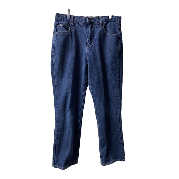 Red Head Jeans Mens 34 x30  Blue Denim Red Flannel Lined Straight Leg - Picture 1 of 8